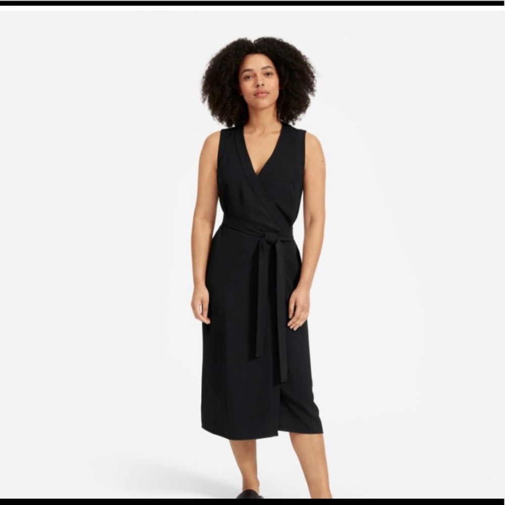 Everlane tank goweave wrap dress size 10